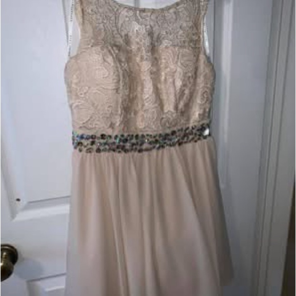 Elegant Cream Ladies Dress